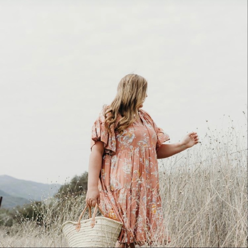 Carly Jean Dress - Floral/Coral